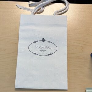 Prada Cream Shopping Bag with Rope Handles